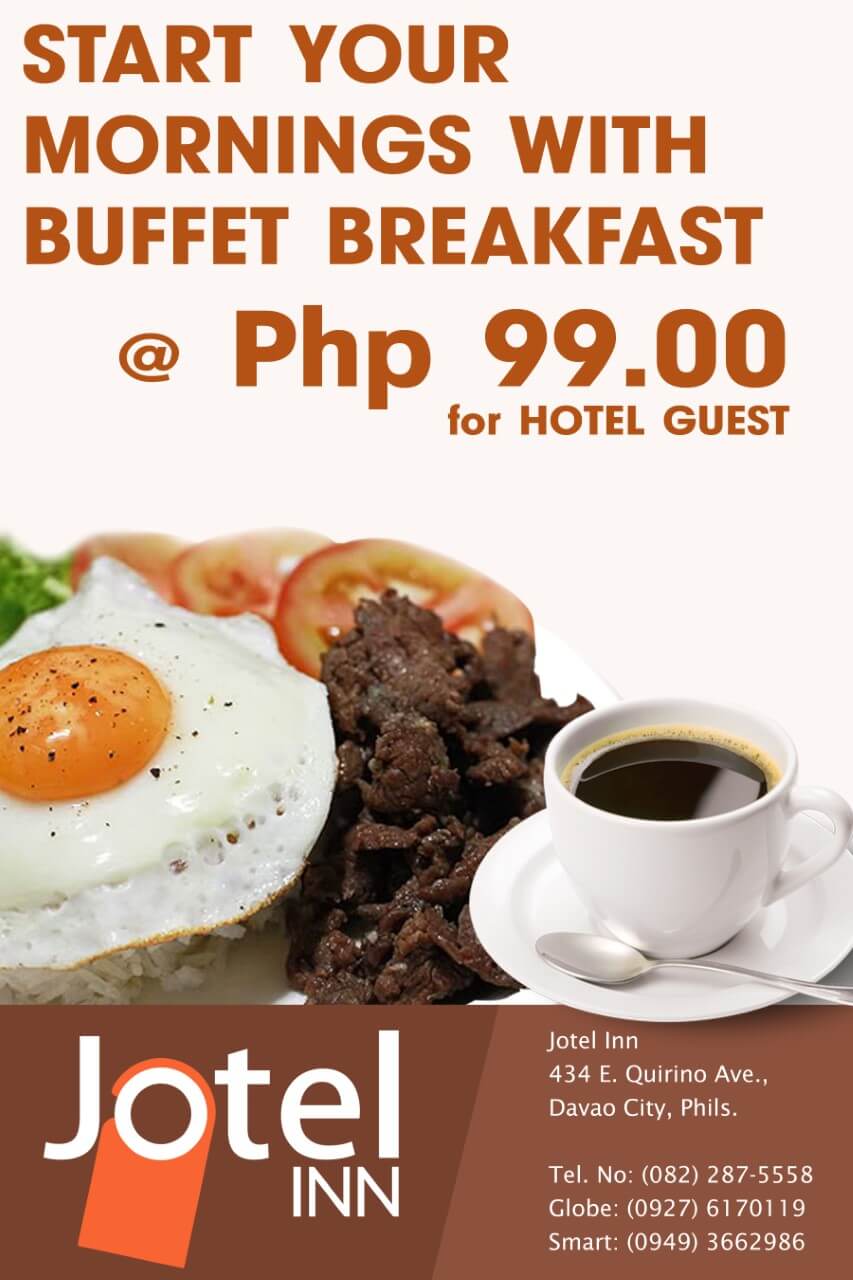 PHP99.00 Breakfast Buffet